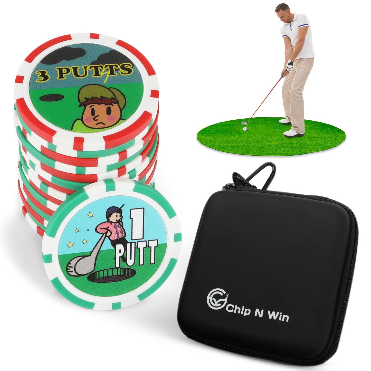 Chip n Win - The On Course Golf Poker Chips Game