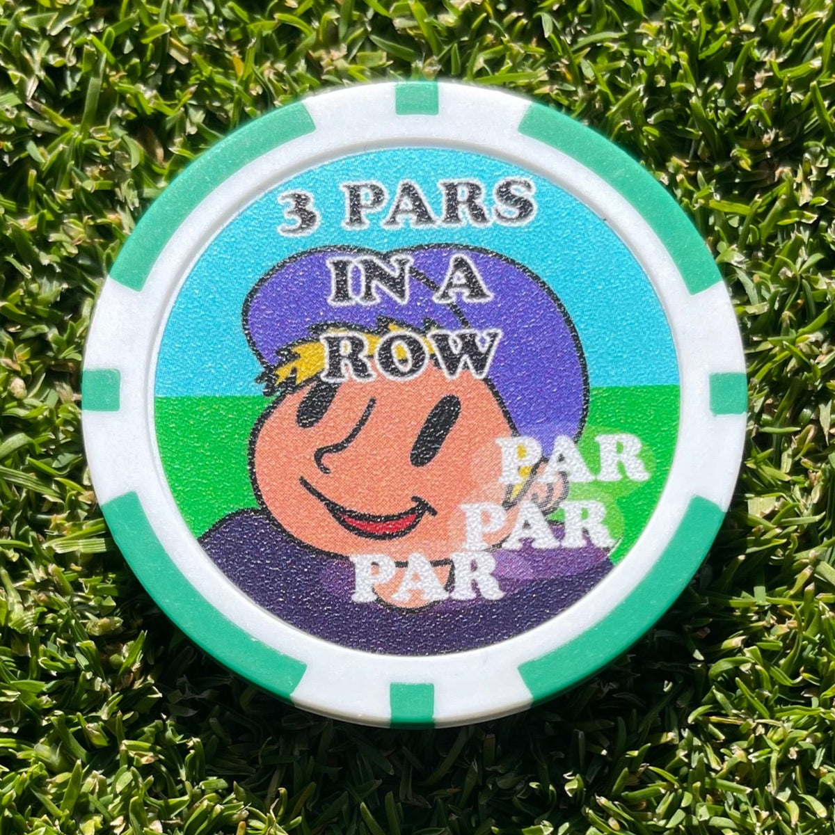 3 Pars In A Row - Replacement Chip / Ball Marker