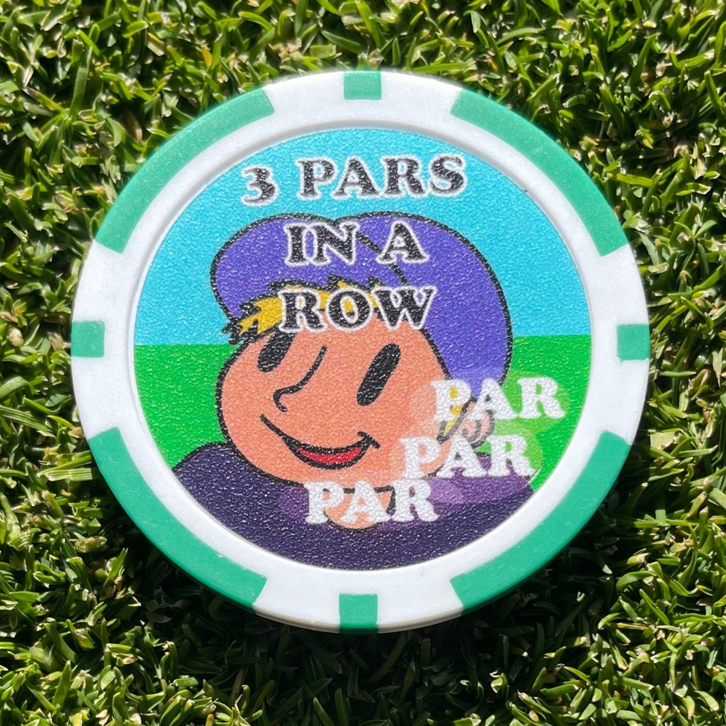 3 Pars In A Row - Replacement Chip / Ball Marker